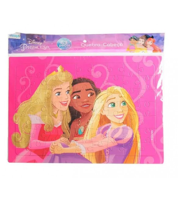 Quebra Cabeça Princesas 63 Peças - Amatoys